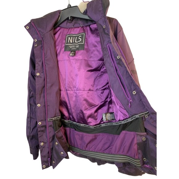 Luxury Nils Waterproof Breathable Ski Jacket Size 6 RR10726 Peplum Purple EUC - Picture 5 of 13